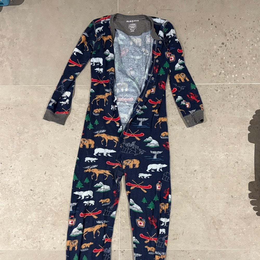 Kids Pajamas with Canadian Animal Heritage Print